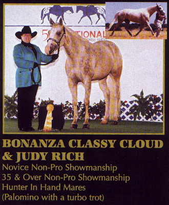 Cloudy's Nationals Picture with Huge Trot Insert, November 2000 App Journal TSF Ad